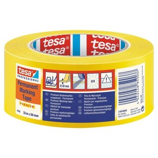 Bodenmarkierung Tesa 4169, PVC, 50mm x 33m, gelb