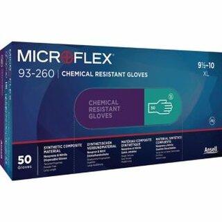 Chemikalienschutzhandschuhe Microflex 93-260, Nitril, Gr. 6,5-7, grn, 50St