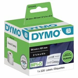 Versand-Etiketten Dymo LabelWriter, 54x101mm (LxB), wei, 220 Stck