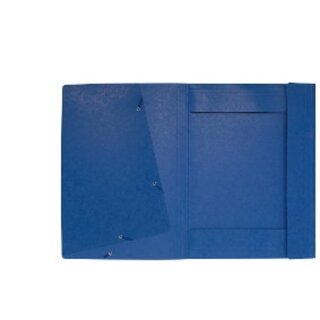 Sammelmappe Exacompta 59507E, A3, aus Karton, mit Gummizug, blau, 5 Stck