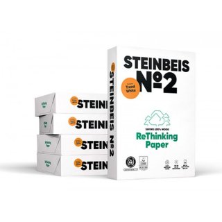 1 Palette  Steinbeis No2 Recycling Kopierpapier A4,80g/qm, Inhalt 40 Karton