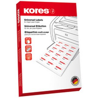 Kores Universal-Etiketten, 105 x 148,5 mm, weiß, 100 Blatt