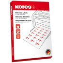 Kores Universal-Etiketten, 105 x 148,5 mm, wei, 100 Blatt