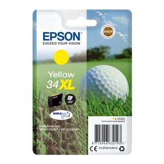 Tintenpatrone Epson C13T34744010, Inhalt: 10,8 ml, gelb