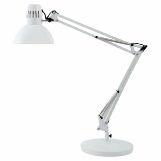 Architektenlampe Alba ARCHI BC, Doppelarm, recycelbar, weiß