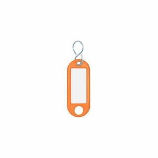 Schlsselanhnger Wedo 262803406, aus Kunststoff, mit S-Haken, orange