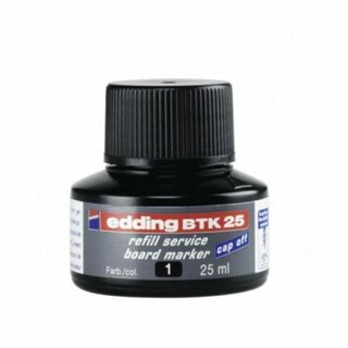 Nachflltinte BTK25-1 Edding, 25ml, schwarz