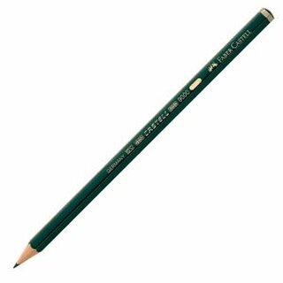 Bleistift Faber-Castell 119002 9000, Hrtegrad: 2B, grn lackierter Schaft