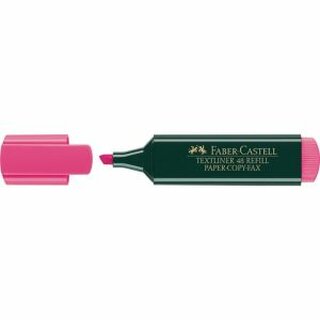 Textmarker Faber-Castell 48NF, 1-5mm, nachfllbar, rosa