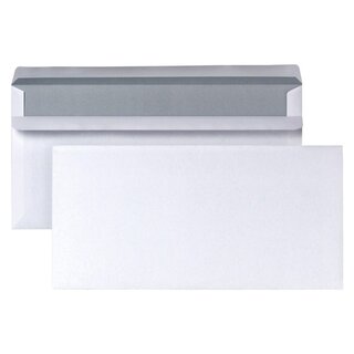 Neutral Briefumschlge DIN lang, ohne Fenster, SK, 75g, wei, 1000 Stck