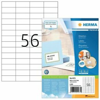 Herma 4273 Superpermanente Etiketten 52,5x21,2mm 5600 Stck