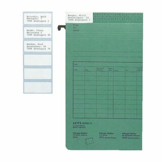 Leitz 6009-01 Beschriftungschild, 50x20mm, weiß, 108 Stück