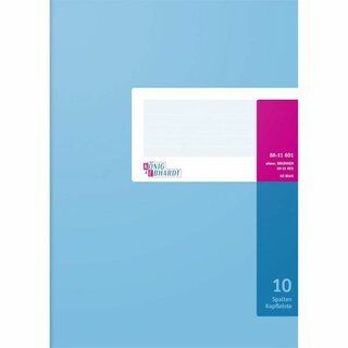 König & Ebhardt 86-11601 Spaltenbuch Karton, 10 Spalten