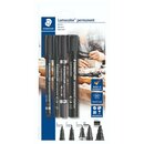 Permanentmarker Staedtler Lumocolor, 4 Strichstrken,...