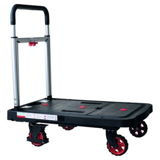 Transportwagen Pavo Pro 8055890, faltbar, bis 137 kg, schwarz/silber