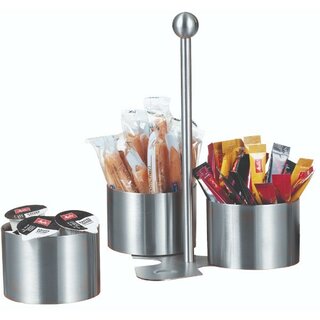 Schale Boston 400-1790, SnackundDip, Set aus 3 Schalen, 1 Halter, Edelstahl