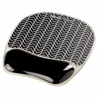 Gel Mousepad Fellowes 9653401, Photo, Chevron, mit Handgelenksttze, schwarz