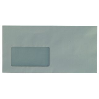 Neutral Briefumschlge DIN lang, mit Fenster, SK, 75g, Recycling, 100 Stck