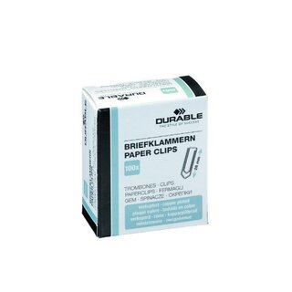 Büroklammern Durable 1204, 26mm, verkupfert, 100 Stück