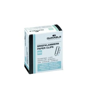 Büroklammern Durable 1208, 32mm, verkupfert, 100 Stück