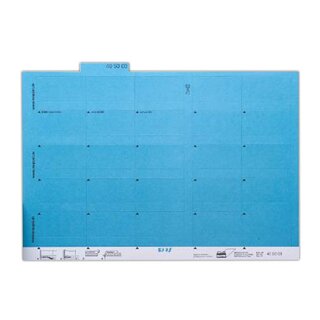 Reiter Mappei 405003, selbstklebend, 55mm, blau, 100 Stück