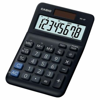 Tischrechner Casio MS-8F, 8-stellig, Steuern, Währung,...