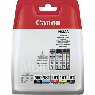 Tinte Canon 2078C005, PGI-580 PB/CLI-581, Multipack 400...