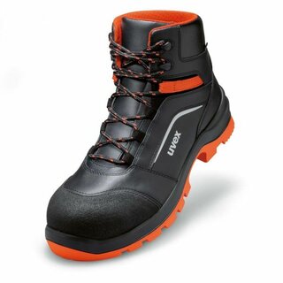 Sicherheitsstiefel uvex 95072, S3, Größe 42, schwarz/rot
