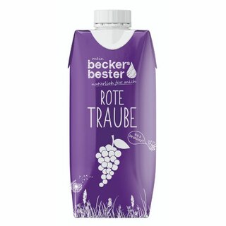 Traubensaft Beckers Bester, 0,33l Tetrapack, 12 Stck