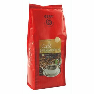 Kaffee Gepa 8950925, Milde Mischung, gemahlen, 500g