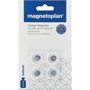 Haftmagnet Neodym Magnetoplan 1681020, acryl, 4 Stck