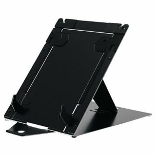 Tablet- und Laptopstnder R-Go Riser Duo, verstellbar, Aluminium, schwarz