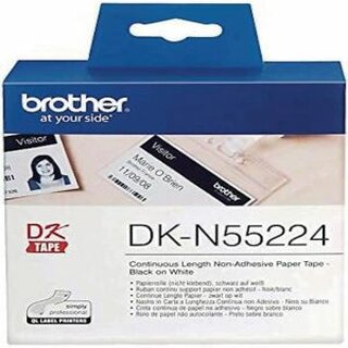 Papierband Brother DK-N55224, nicht klebend, 54mm x 30,48m, wei