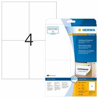 Herma 5082 Etiketten 105x148mm Wei 100 Stck