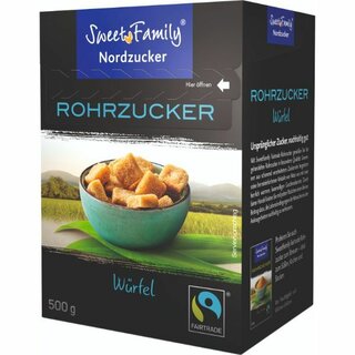 Rohrzucker Würfel Nordzucker Fairtrade braun, 500 g