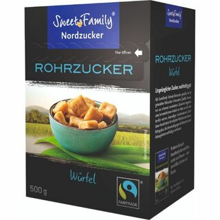 Rohrzucker Wrfel Nordzucker Fairtrade braun, 500 g