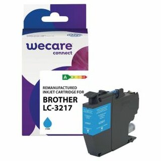 Tintenpatrone WECARE, kompatibel zu Brother LC-3217C, 550 Seiten, cyan