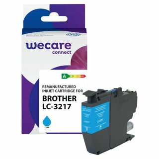 Tintenpatrone WECARE, kompatibel zu Brother LC-3217C, 550 Seiten, cyan