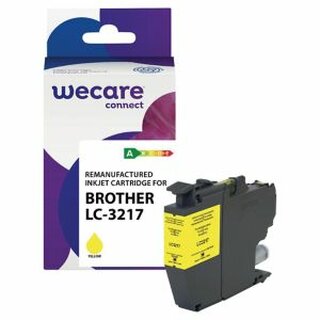 Tintenpatrone WECARE, kompatibel zu Brother LC-3217Y, 550 Seiten, gelb