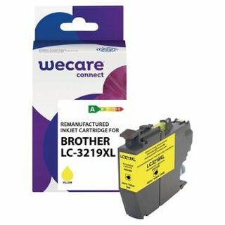 Tintenpatrone WECARE, kompatibel zu Brother LC-3219XLY, 1500 Seiten, gelb