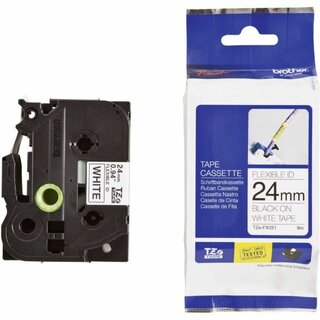 Schriftband Brother TZE-FX251, Breite: 24mm, schwarz auf...