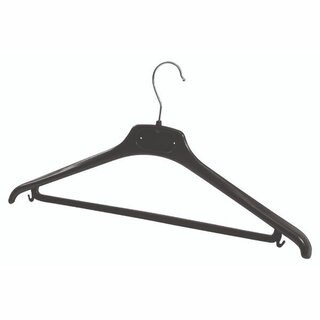 Kleiderbügel Alba Länge 430mm Kunststoff schwarz, 20 stk