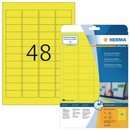 Etiketten Herma 4366, 45,7 x 21,2mm (LxB), gelb, 960 Stck