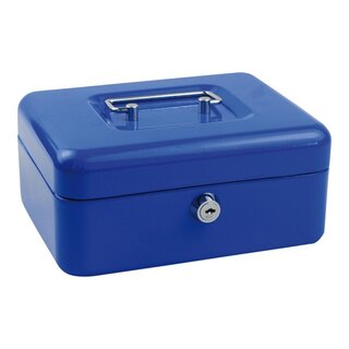 Geldkassette, Mae: 200 x 160 x 90mm, blau