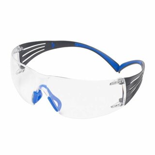 Schutzbrille 3M SF401SGAFBLU, SecureFit 400, Antibeschlagschutz, klar, blau