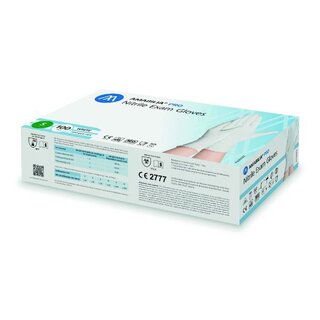Einweghandschuhe AMABILIA PRO Nitril, Größe: S, weiß, 100...