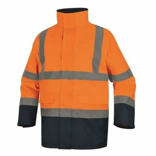 Warnschutzjacke Delta Plus Speed, 5-in-1, PU beschichtet, Gr S, orange/blau