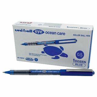 Tintenroller Uni-ball 148053, UB-150, 0,5 mm, blau, 12 Stück