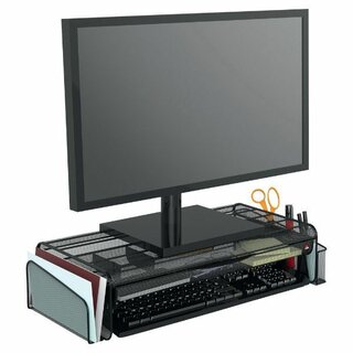 Monitorständer Alba MESHUP N, aus Drahtmetall, 3 Fächer,...
