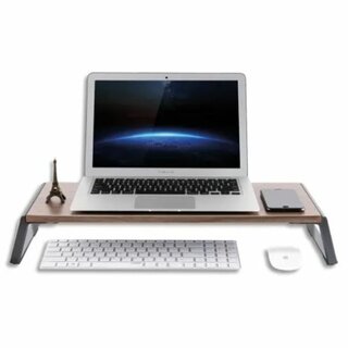 Bildschirmhalterung Alba MHSTANDUPW C, mit 4 USB-Anschlssen, aluminium/holz